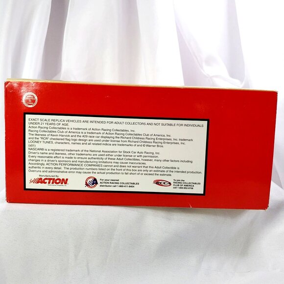 Kevin Harvick #29 2001 Monte Carlo 1:24 Die-Cast GM Goodwrench Looney Tunes TAZ - Picture 10 of 12